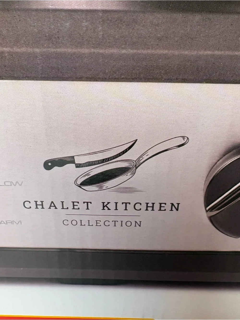 Chalet kitchen dual crock buffet silver slow cooker